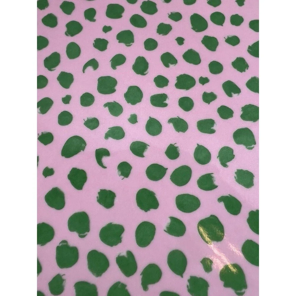 IKEA Plate Pink green platter dish 11